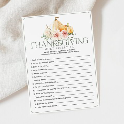 Thanksgiving Football Trivia Game Thanksgiving Printable 