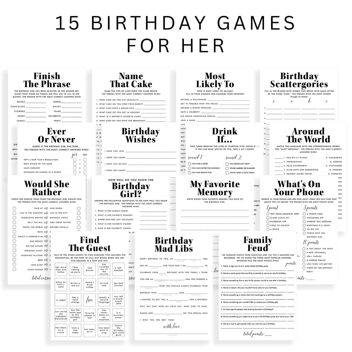 modern-birthday-girl-games-templates-minimalist-bday for Free Printable Games For 80th Birthday Party Modern Birthday Girl Games Templates | Minimalist Bday for Free Printable Games For 80th Birthday Party