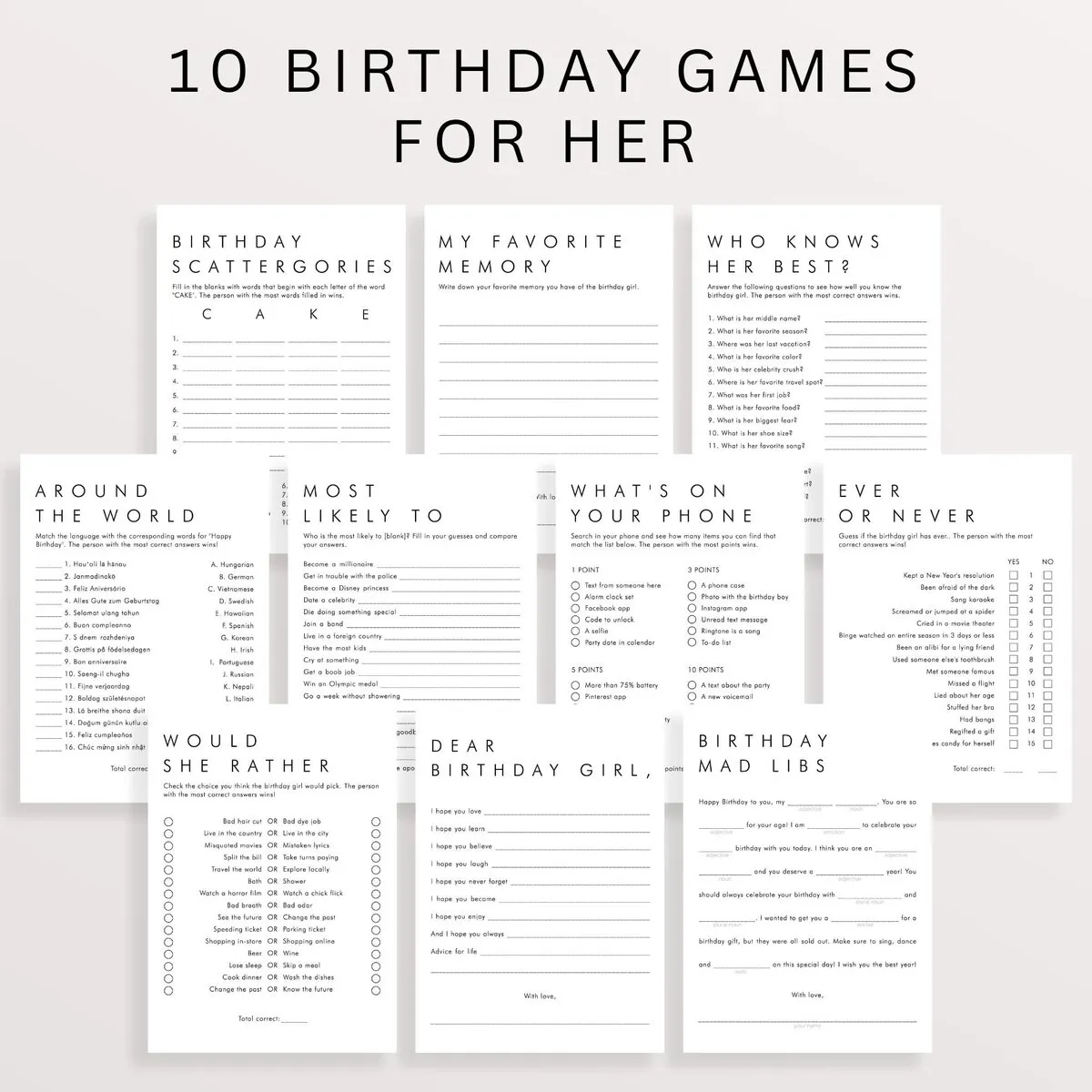 10 Games to Play with Your GF 