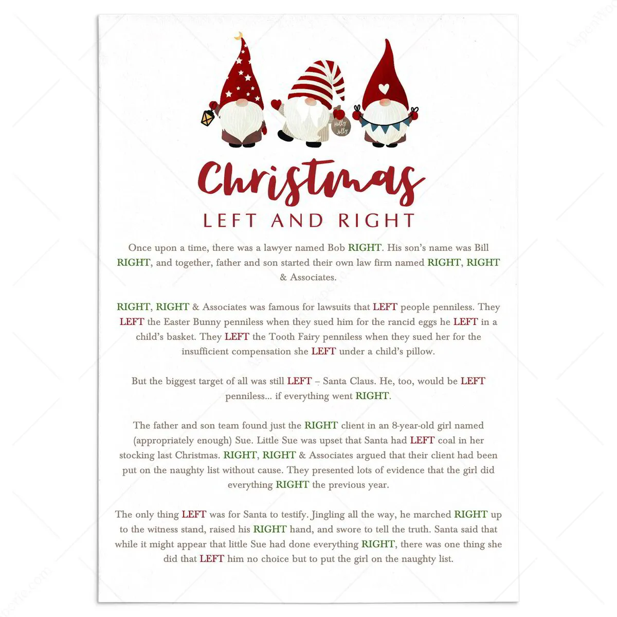 left-right-xmas-game-printable-with-christmas-gnomes-aspen-woods-paperie for Left Right Christmas Game Printable Free Left Right Xmas Game Printable with Christmas Gnomes – Aspen Woods Paperie for Left Right Christmas Game Printable Free