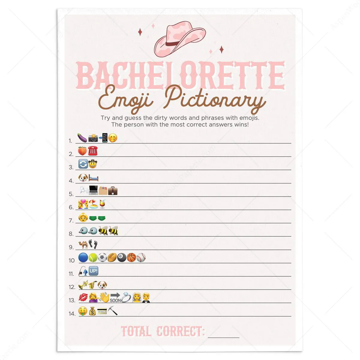 nashville-bachelorette-party-emoji-pictionary-game-printable for Emoji Bridal Shower Game Free Printable Pdf Nashville Bachelorette Party | Emoji Pictionary Game Printable for Emoji Bridal Shower Game Free Printable Pdf