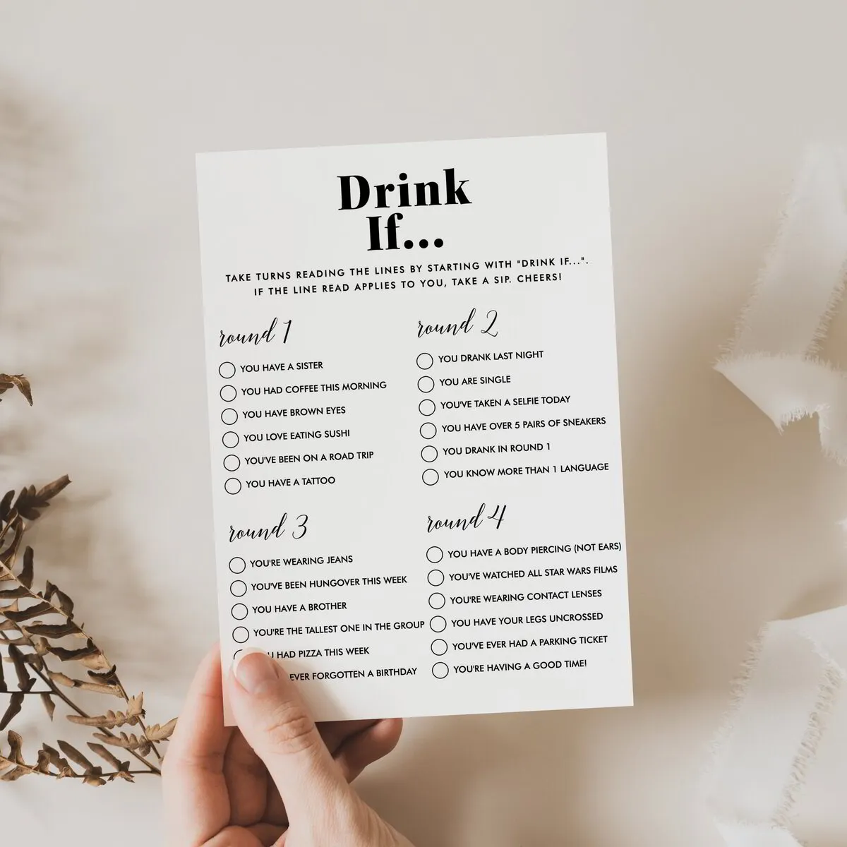 TEXT IT OR DRINK IT - Drinking Game!