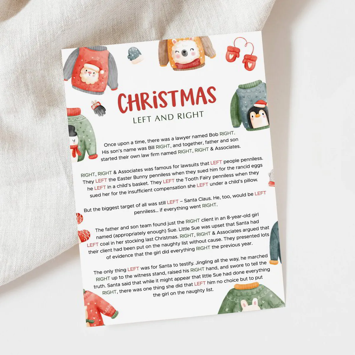 right-and-left-game-for-christmas-party-ugly-sweater-theme