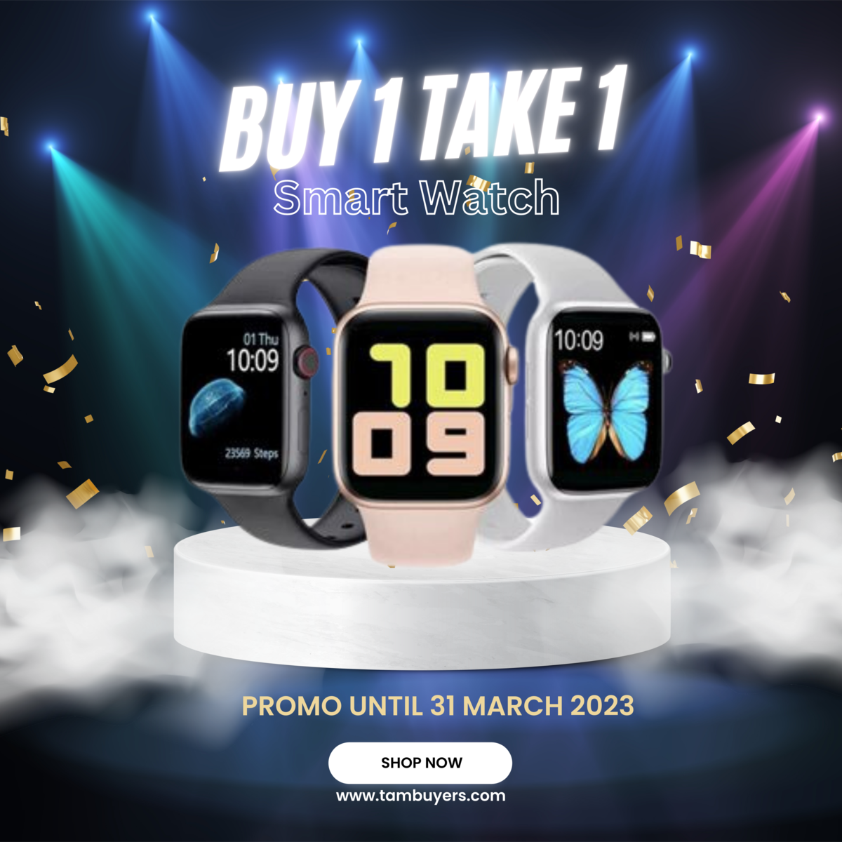 Buy 1 take 1 smart watch Clearance