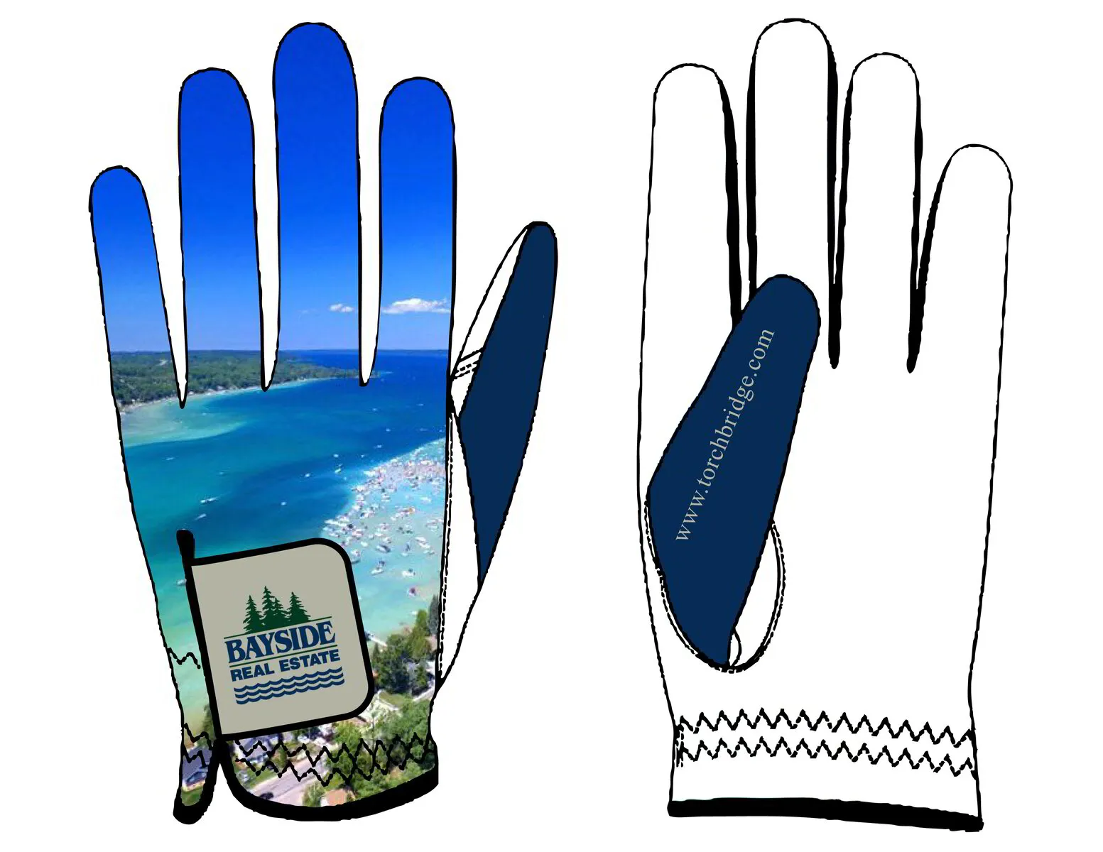 Golf Gloves - Custom/Logo Integrated Design 