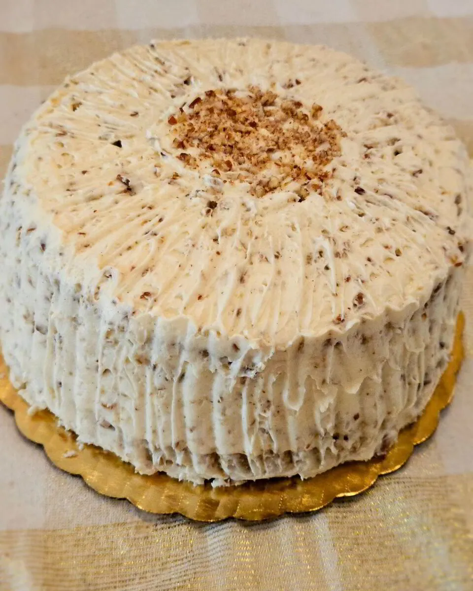 Pecan Carrot Cake with Cream Cheese Icing
