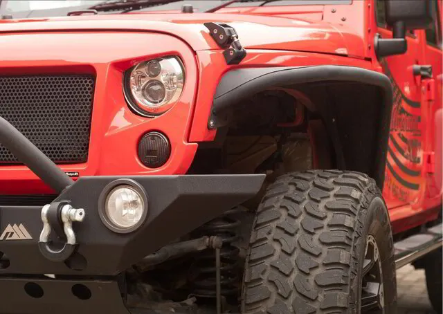 American SUV Accessories close up Jeep bumper