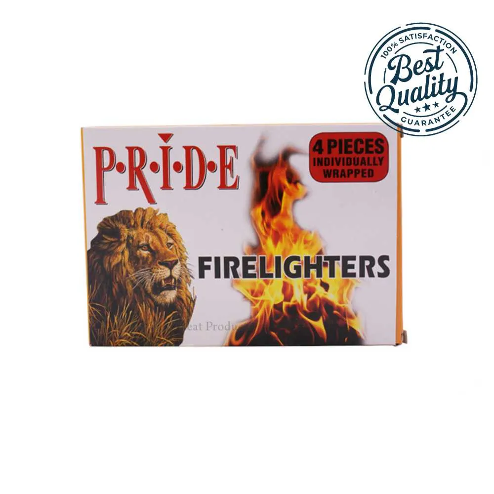 Pride Firelighters 4pc Individually Wrapped