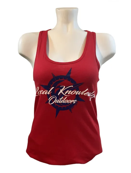 Local Knowledge Outdoors Racerback Tee - Red, White & Blue