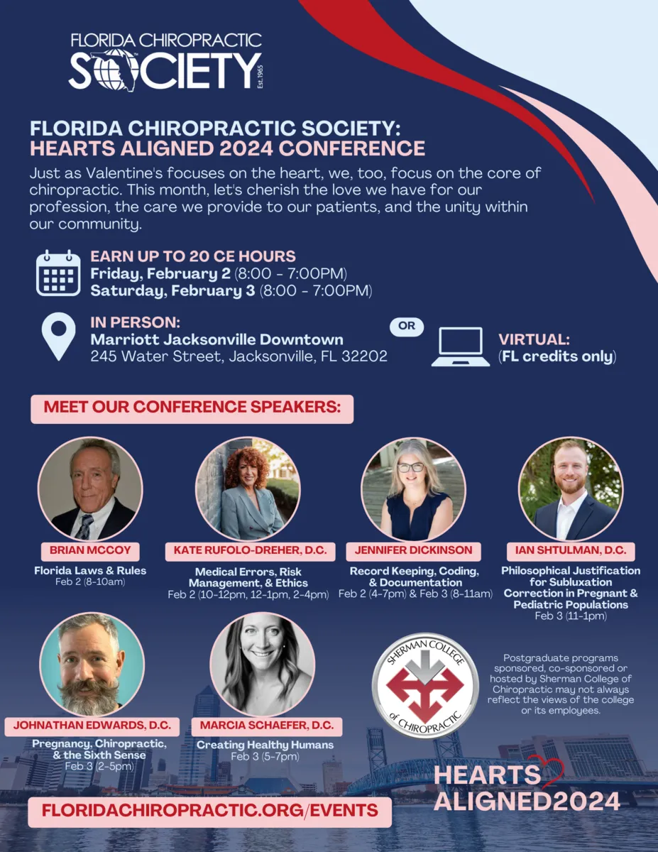 FCS Florida Chiropractic Society FL Chiropractic CE Opportunities