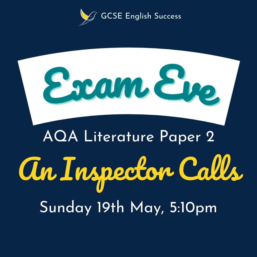 7. An Inspector Calls - Sunday 19th May - 5:10pm