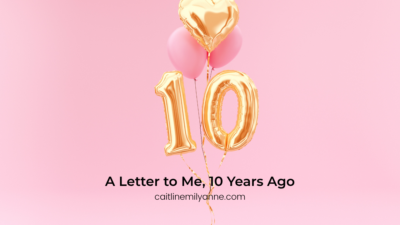 10 Years Lettering A Letter to Me, 10 Years Ago